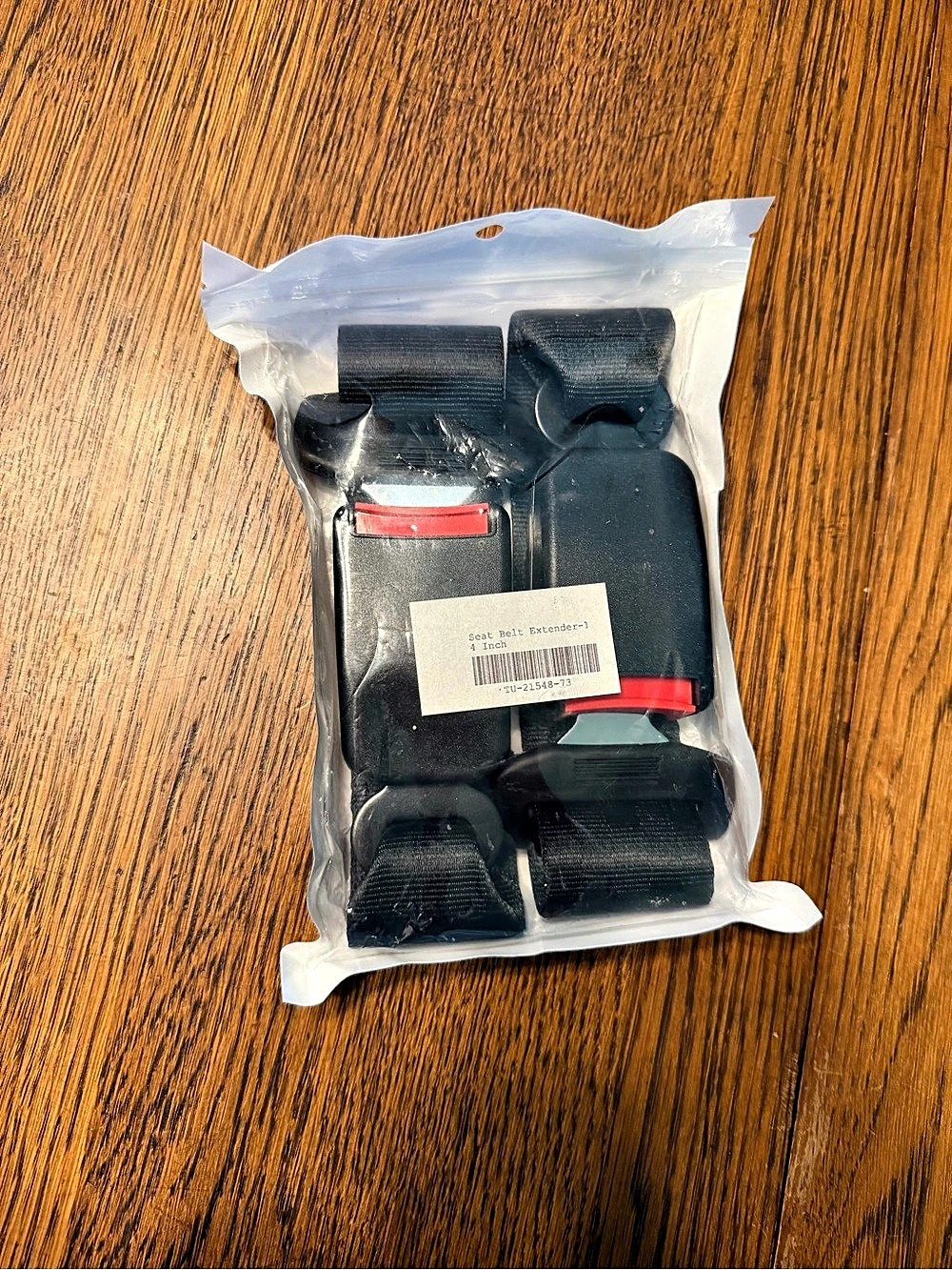 Seat Belt Extenders (2) Set in Black NWT